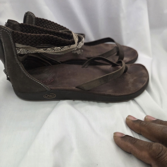 Chaco Brown Strappy Sandals - Picture 3 of 5